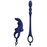 PRETTY LOVE - AYAD RabbIT VIBRATTOR RING PLUG BLUE